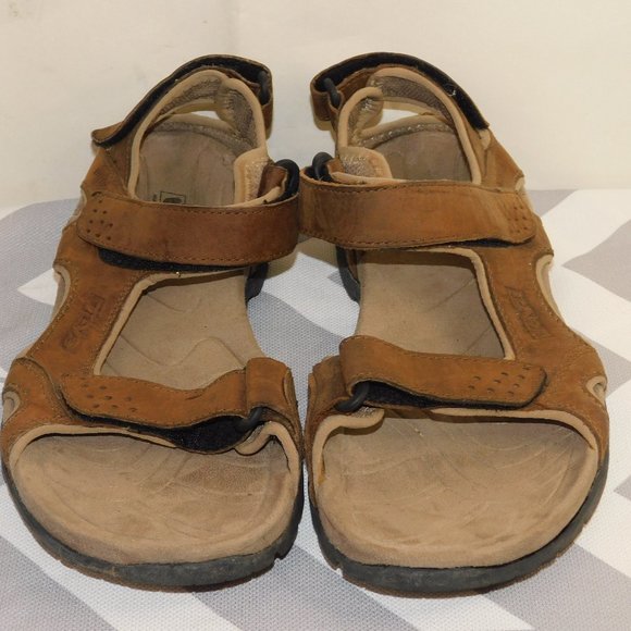Teva 6101 Fossil Canyon Leather Sandal Size 11 Waterproof main image 12